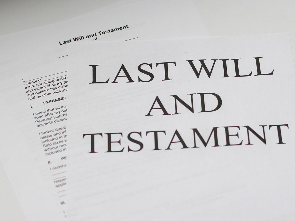 Last will and testament documents